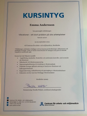 Från Envicons arbete med vibrationsmätningar